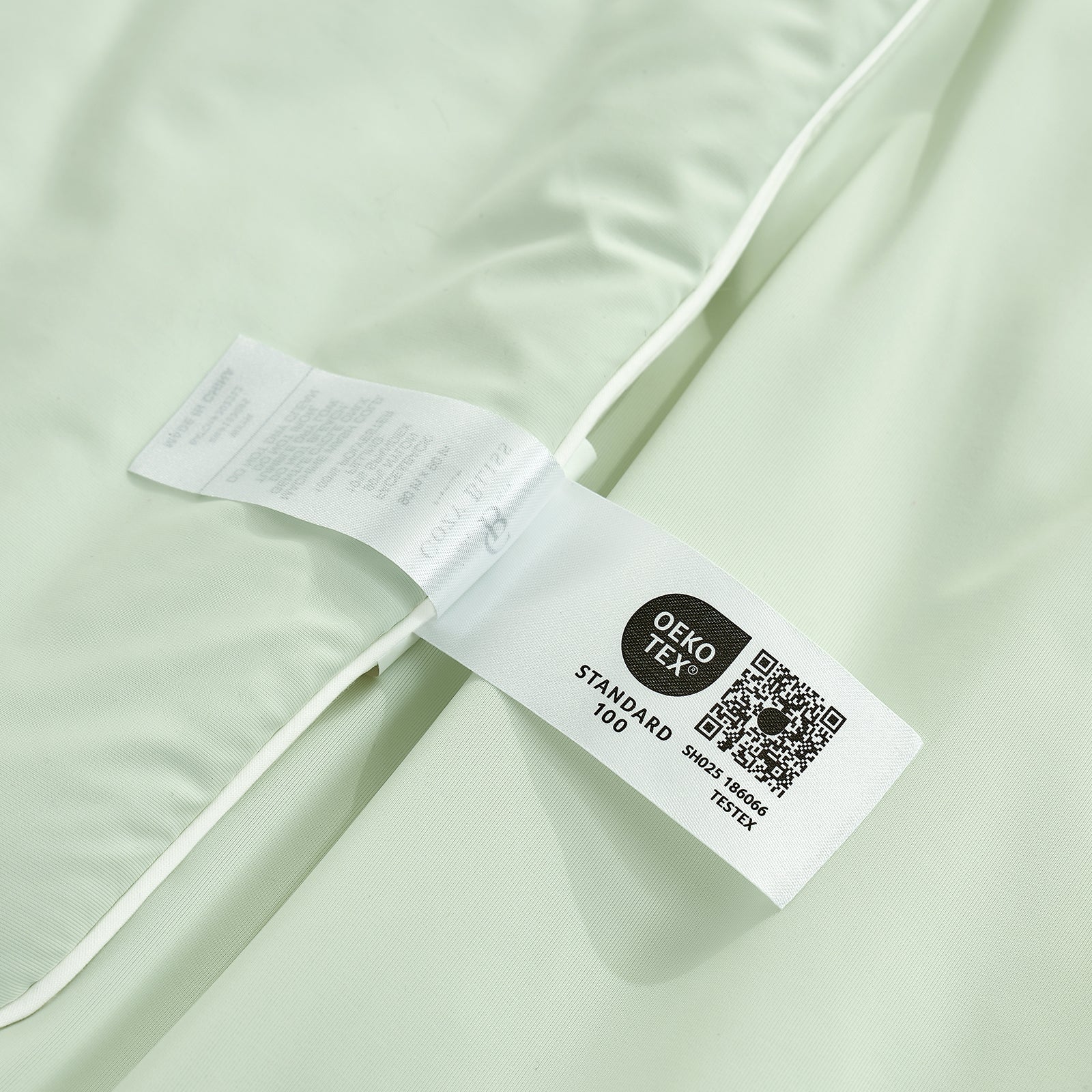 Close up of OEKO-TEX certified cooling fabric#color_Mint Green