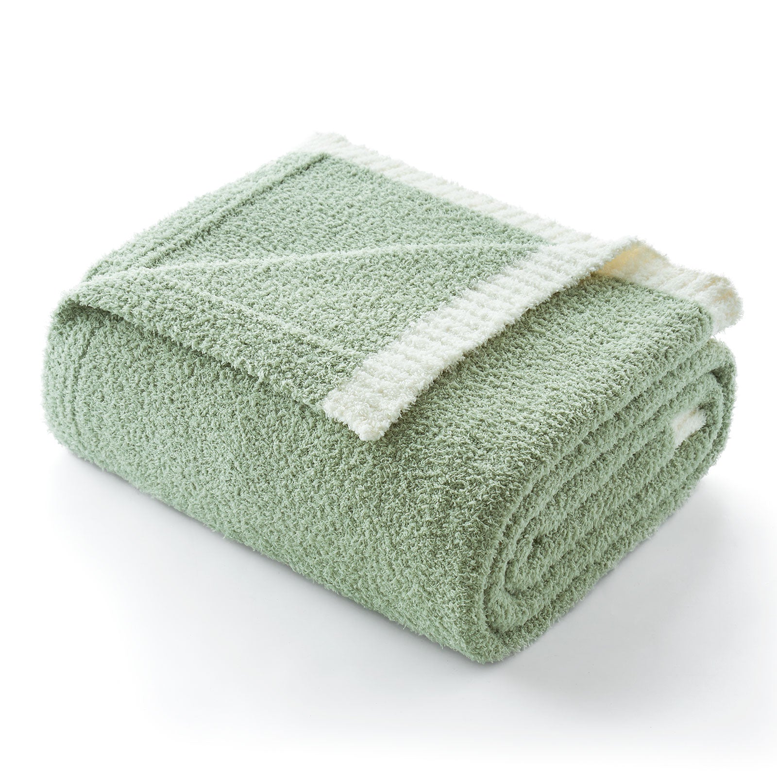 Ultra Soft Solid Throw Blanket - Snuggle Sac - #Color_Sage Green