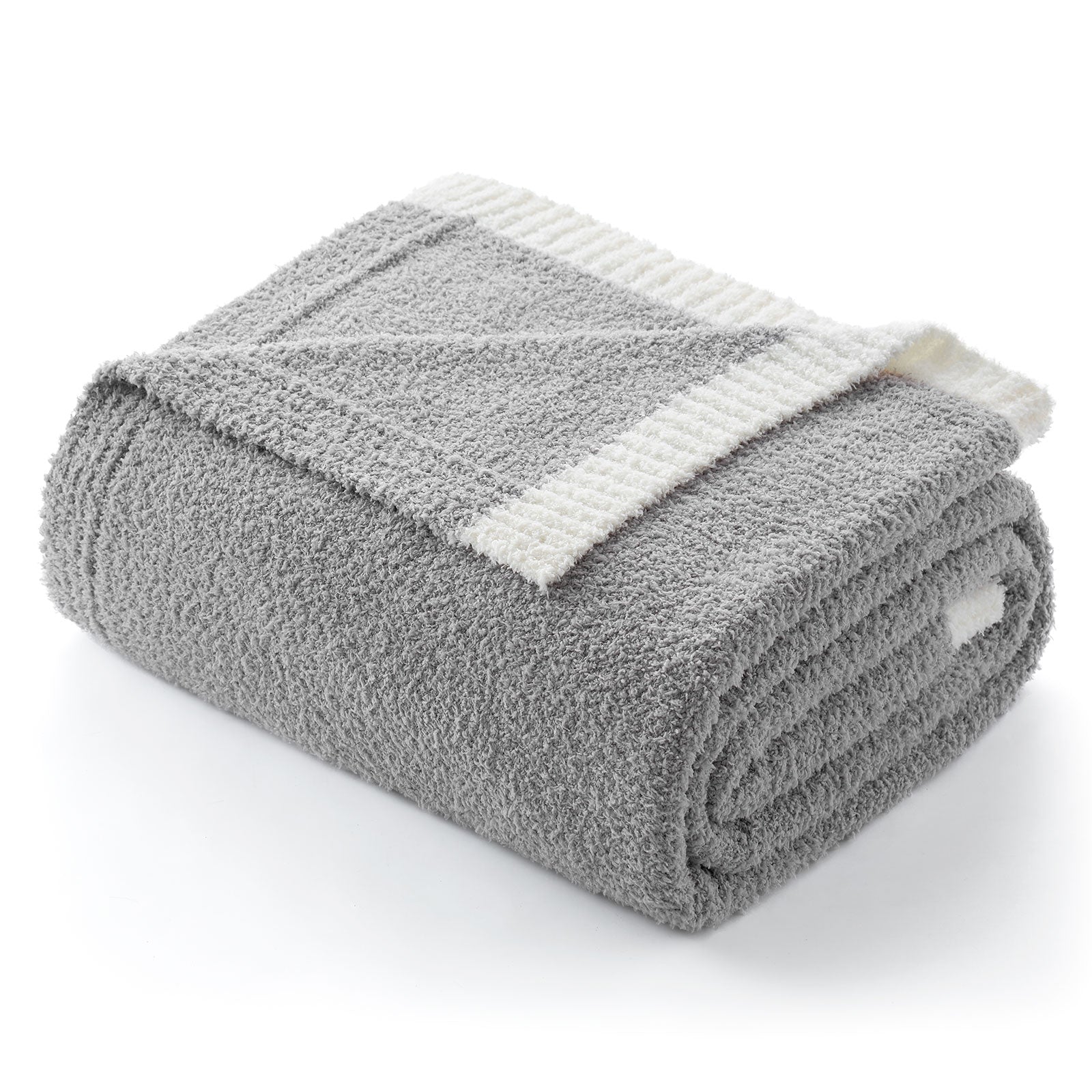 Ultra Soft Solid Throw Blanket - Snuggle Sac - #Color_Grey