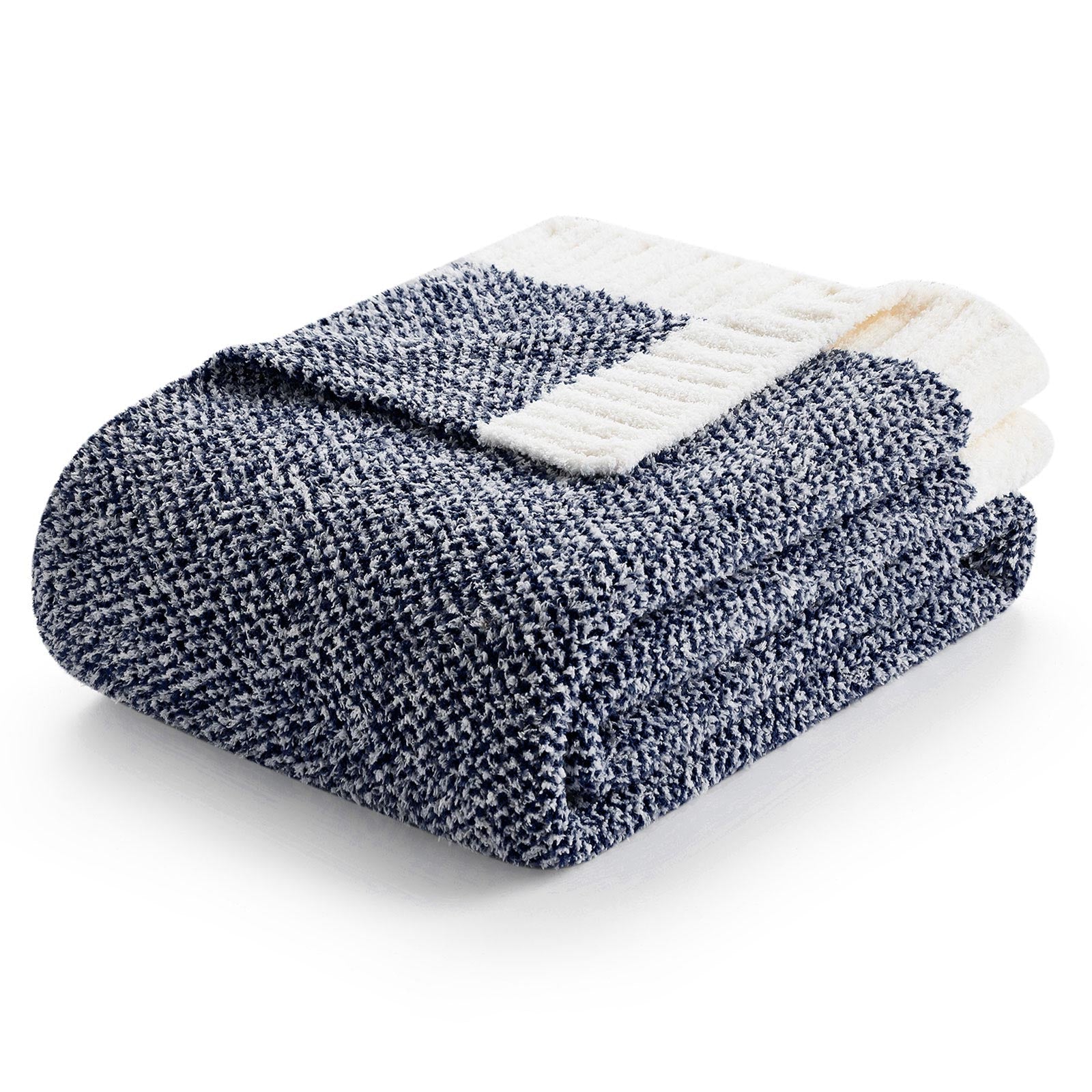 Heather Throw Blanket - Snuggle Sac - #Color_Navy