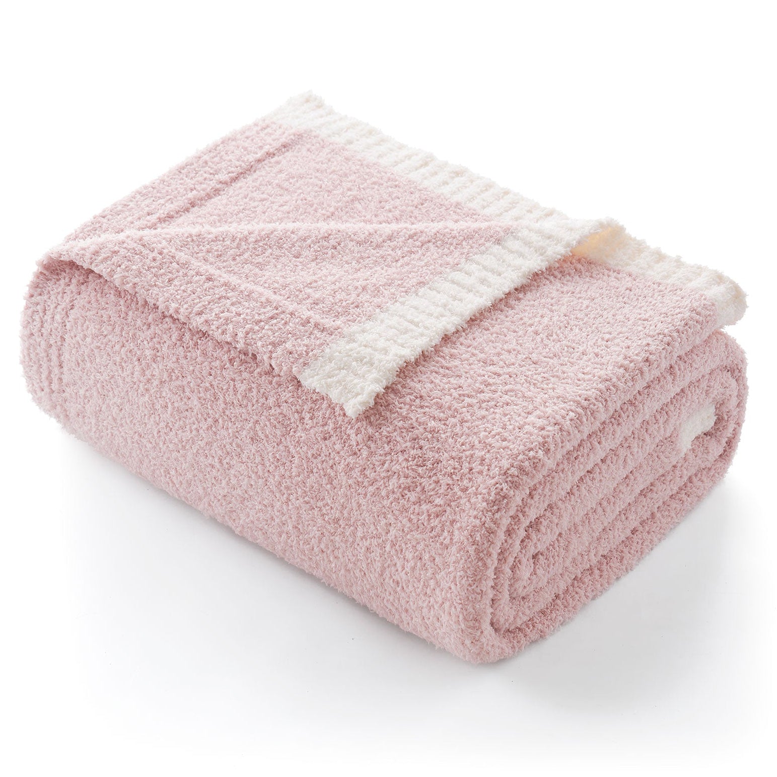 Ultra Soft Solid Throw Blanket - Snuggle Sac - #Color_Pink