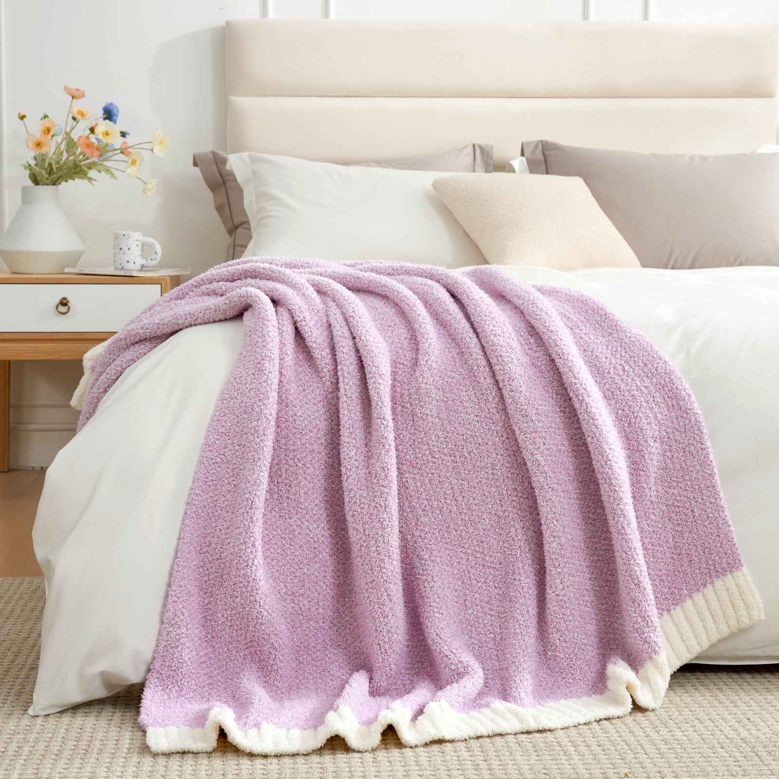 Heather Throw Blanket - Snuggle Sac - #Color_Lilac