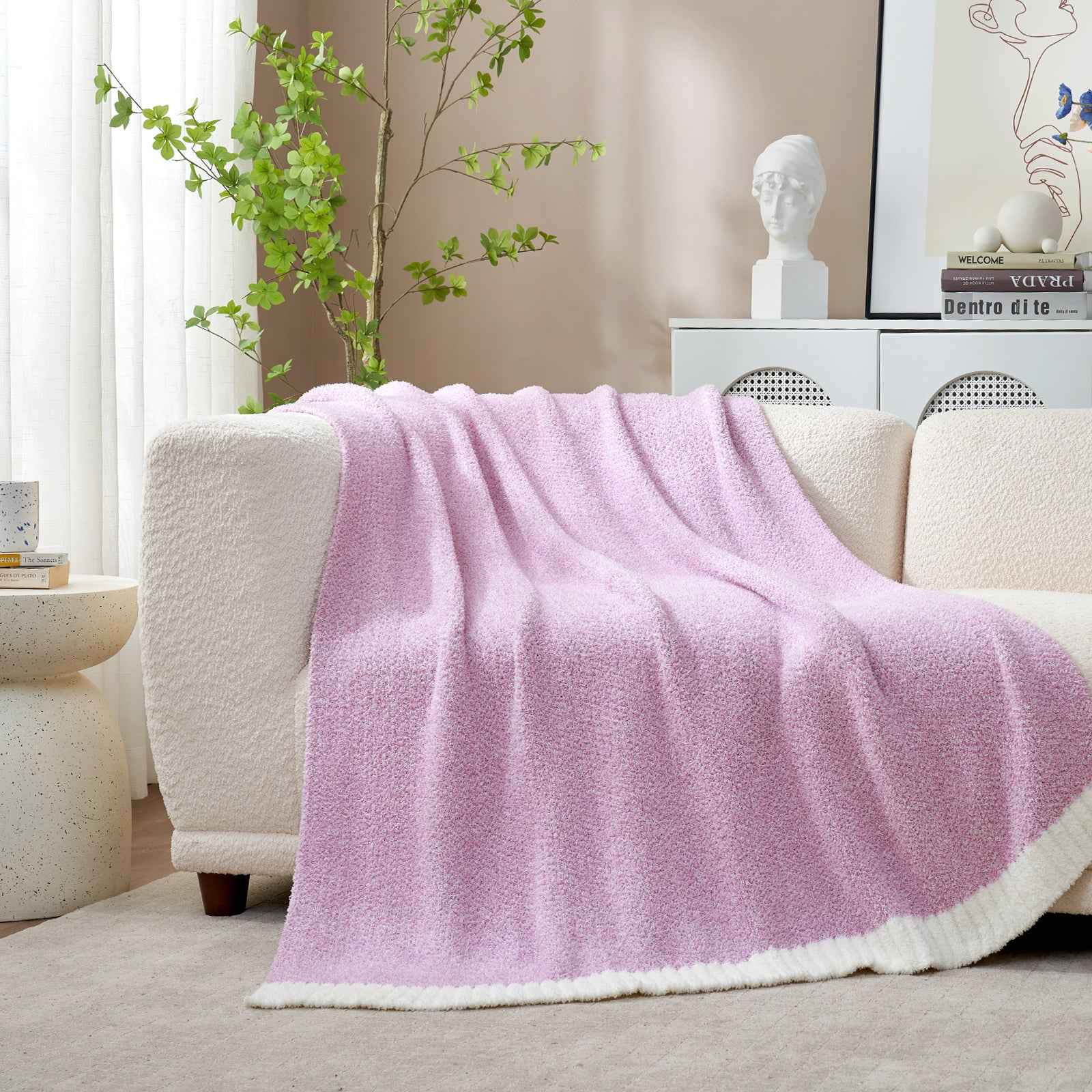 Heather Throw Blanket - Snuggle Sac - #Color_Lilac