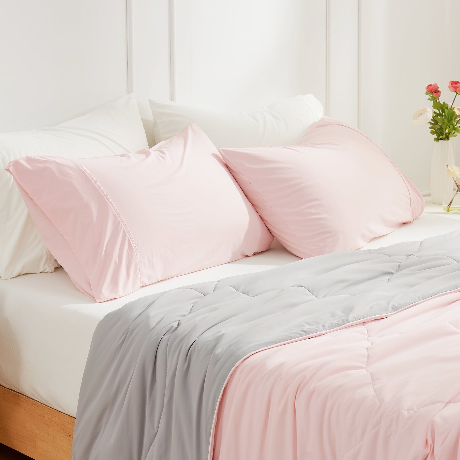 Set contents: Snuggle Sac 2 pack pillowcases included#Color_Pink